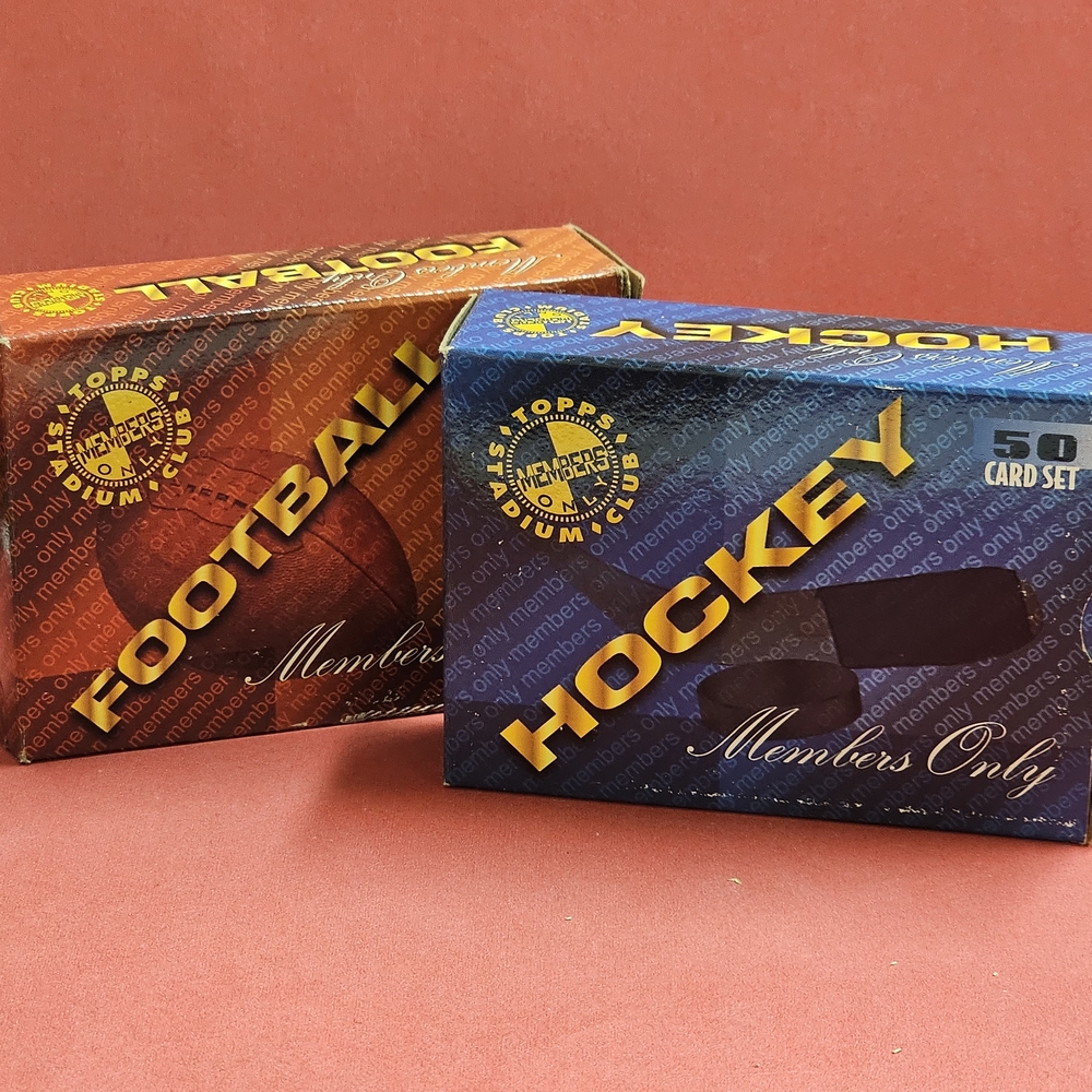 2 - Members Only Hockey And Football 50- Pcs. Collectoble Card Set